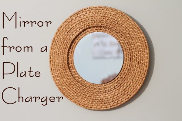 mirror ideas with a plate charger