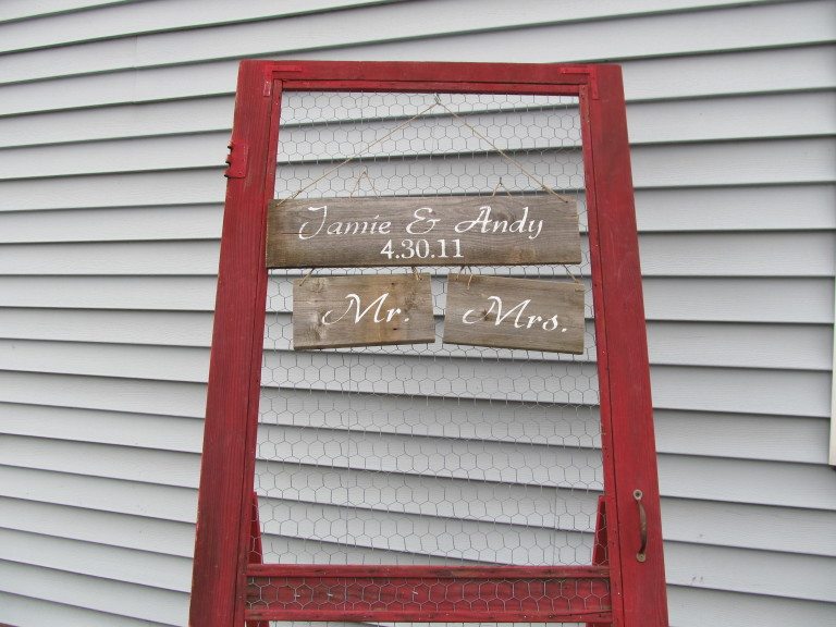 Vintage Screen Door Display
