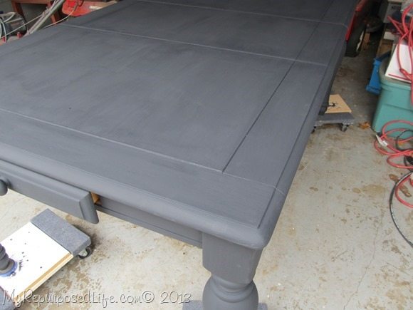 black dining table