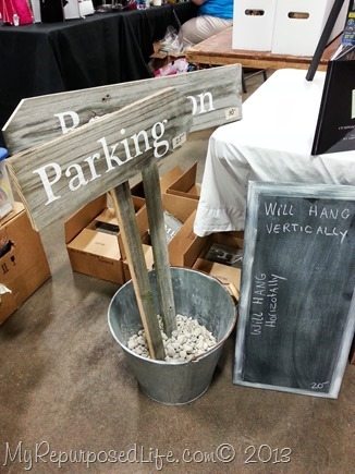 parking wedding sign