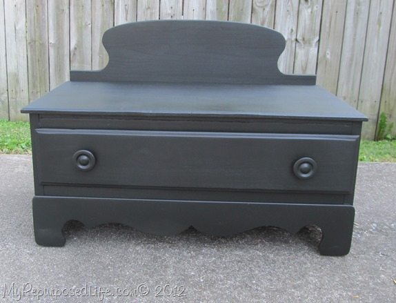 Repurposed/Upcycled Chest of Drawers small bench