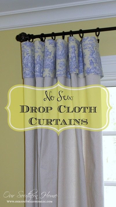 no_sew_drop_cloth_curtains_OurSouthernHome