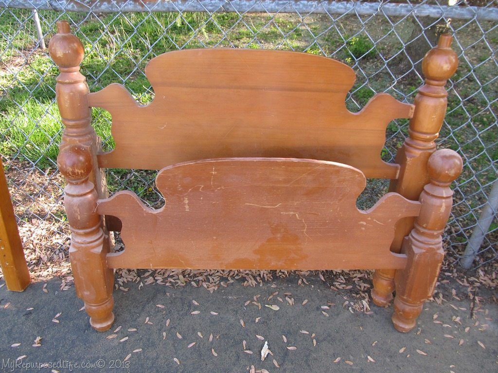 Repurposed Headboard into a Flower Bed My Repurposed Life®