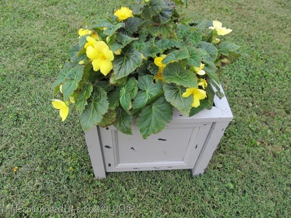 Easy DIY Planter made from Cabinet Doors