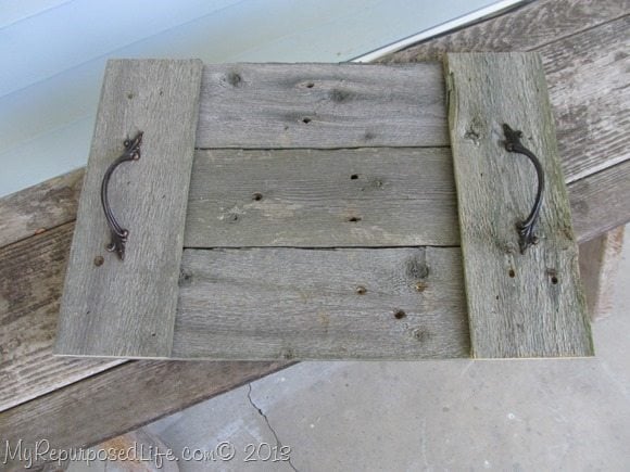 easy rustic tray (fence)