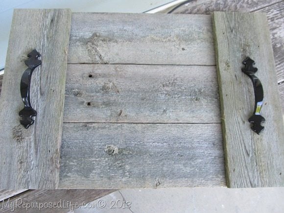 rustic fence trays
