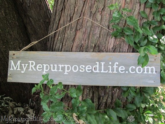 rustic wooden sign My Repurposed Life