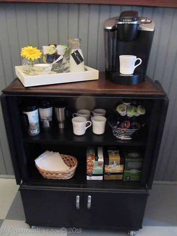 radio-cabinet-repurposed-black-coffee-bar