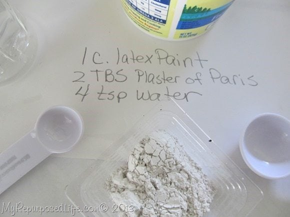 using DIY Chalky paint in a sprayer