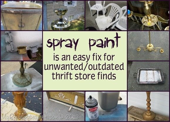 My Repurposed Life {spray paint-easy fix}