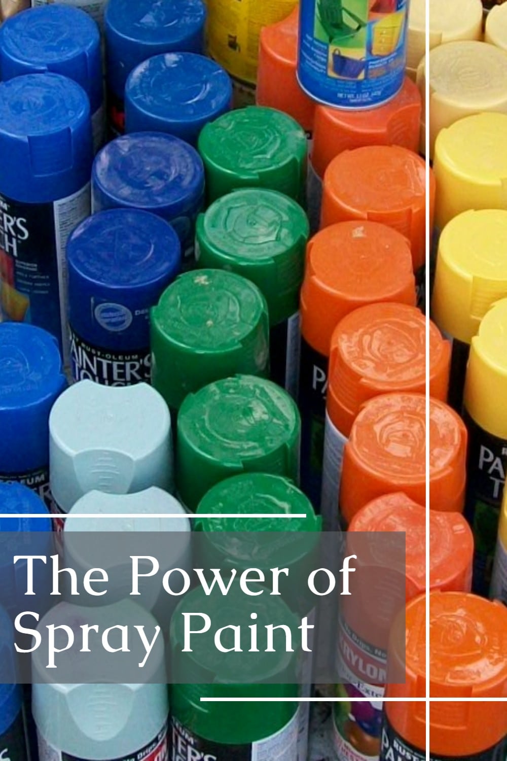 image of colorful spray paint cans