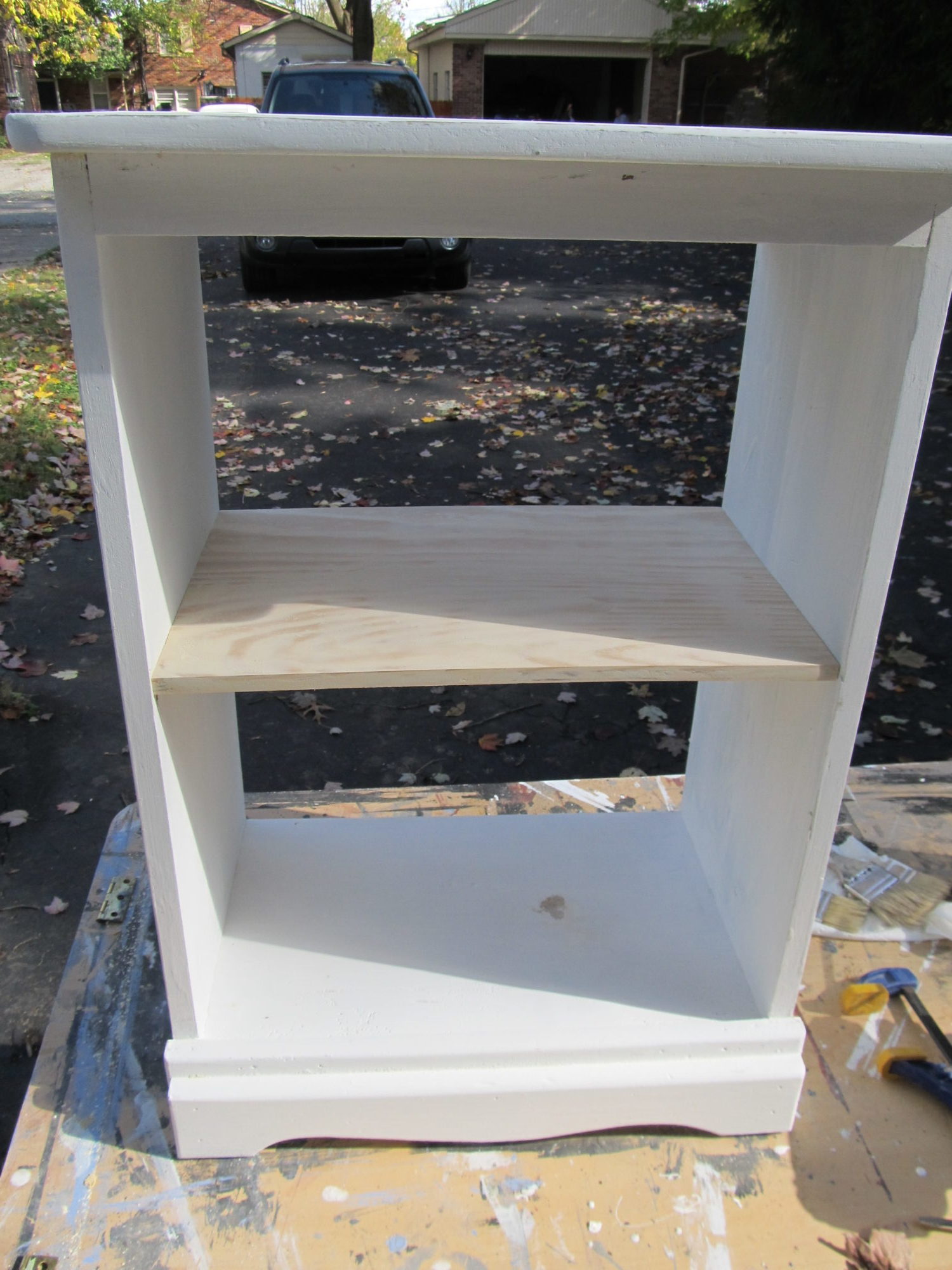 Upcycled Nightstand with Repurposed Window (door) My Repurposed Life®