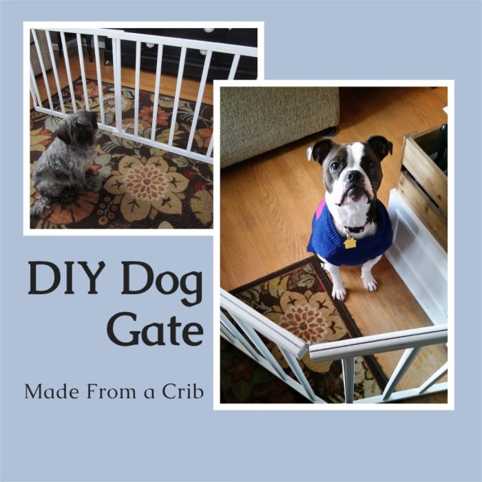 DIY Dog Gate {crib rails}