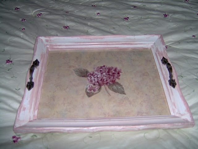 Picture frame serving tray