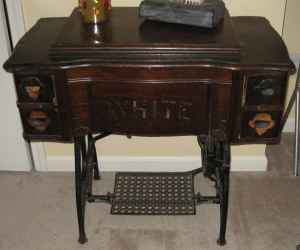 Sewing Machine Drawers into a side table