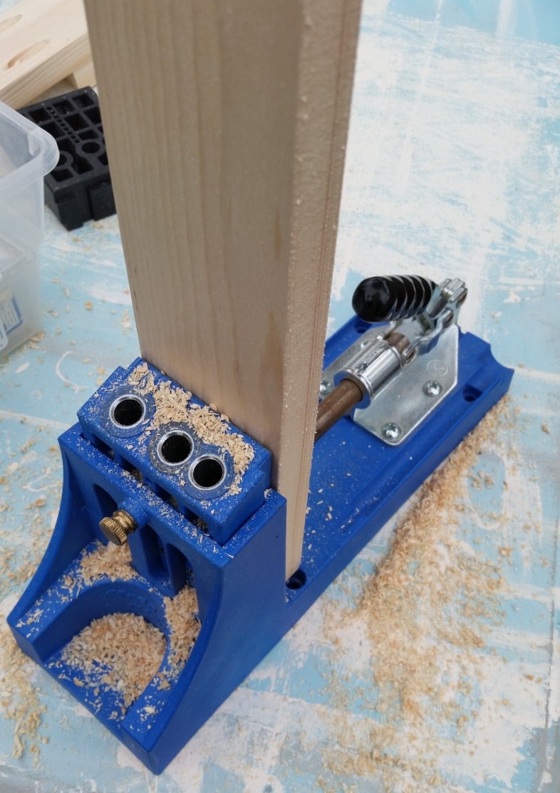 dirlling kreg jig pocket holes