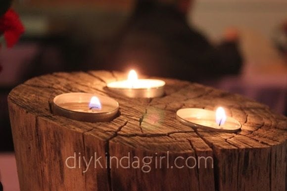 diy-wedding-details-log-candle-holder