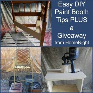 Easy DIY Paint Booth Tips Plus a GIVEAWAY