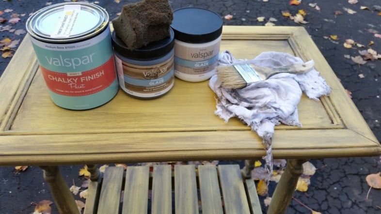 glazed cabinet door table