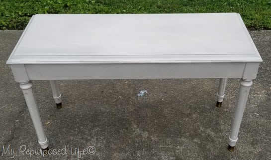 smoked glaze off white piano bench redo smoked glaze off white piano bench redo