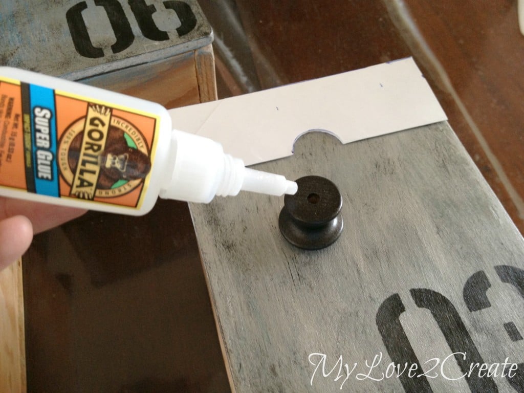 super glue on drawer pulls