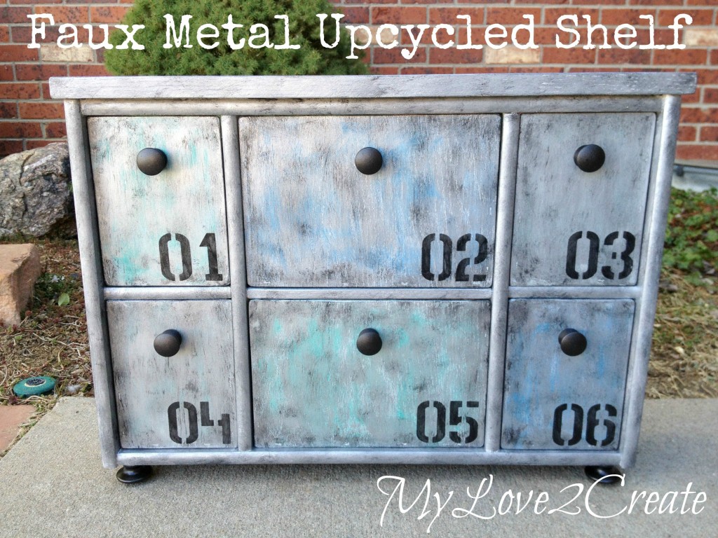 MyLove2Create, Faux Metal Upcycled Shelf