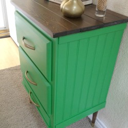 Night Stand Makeover after