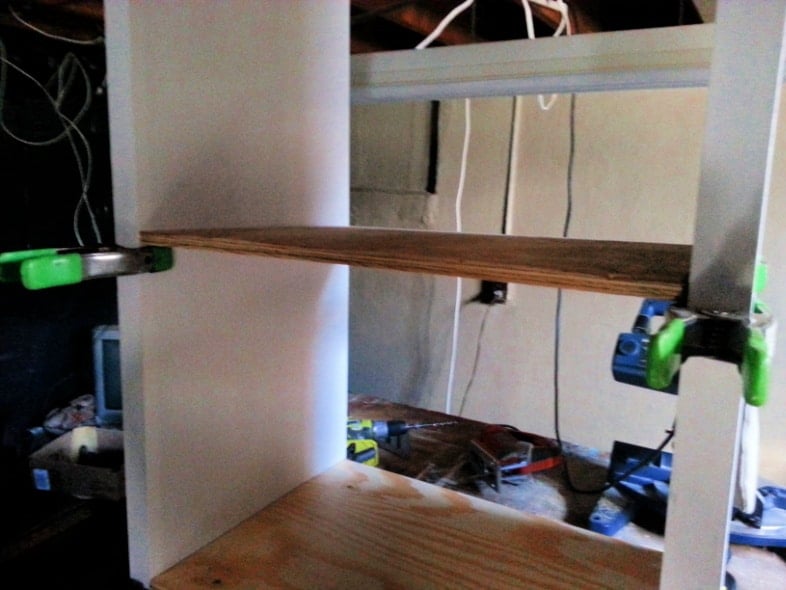 bi-fold-doors-bookcase shelf