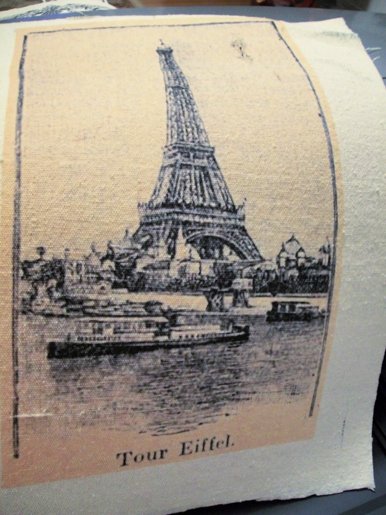 image printed on fabric
