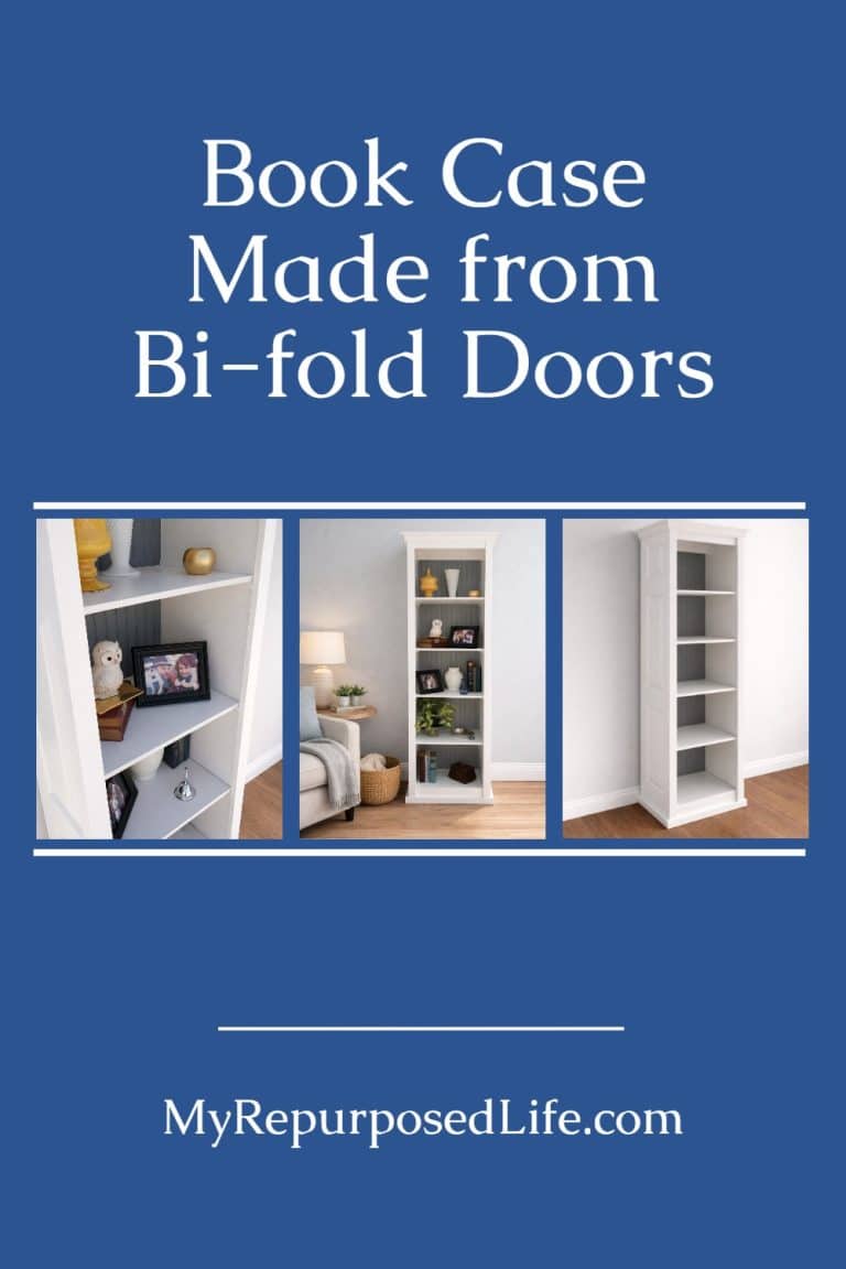 step by step directions how to make a door book case