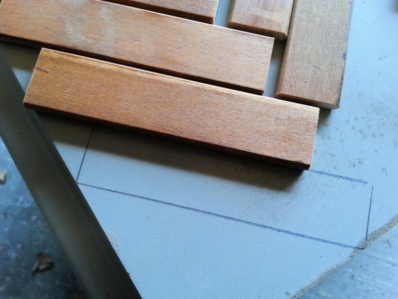 trace your slats as you design your pattern