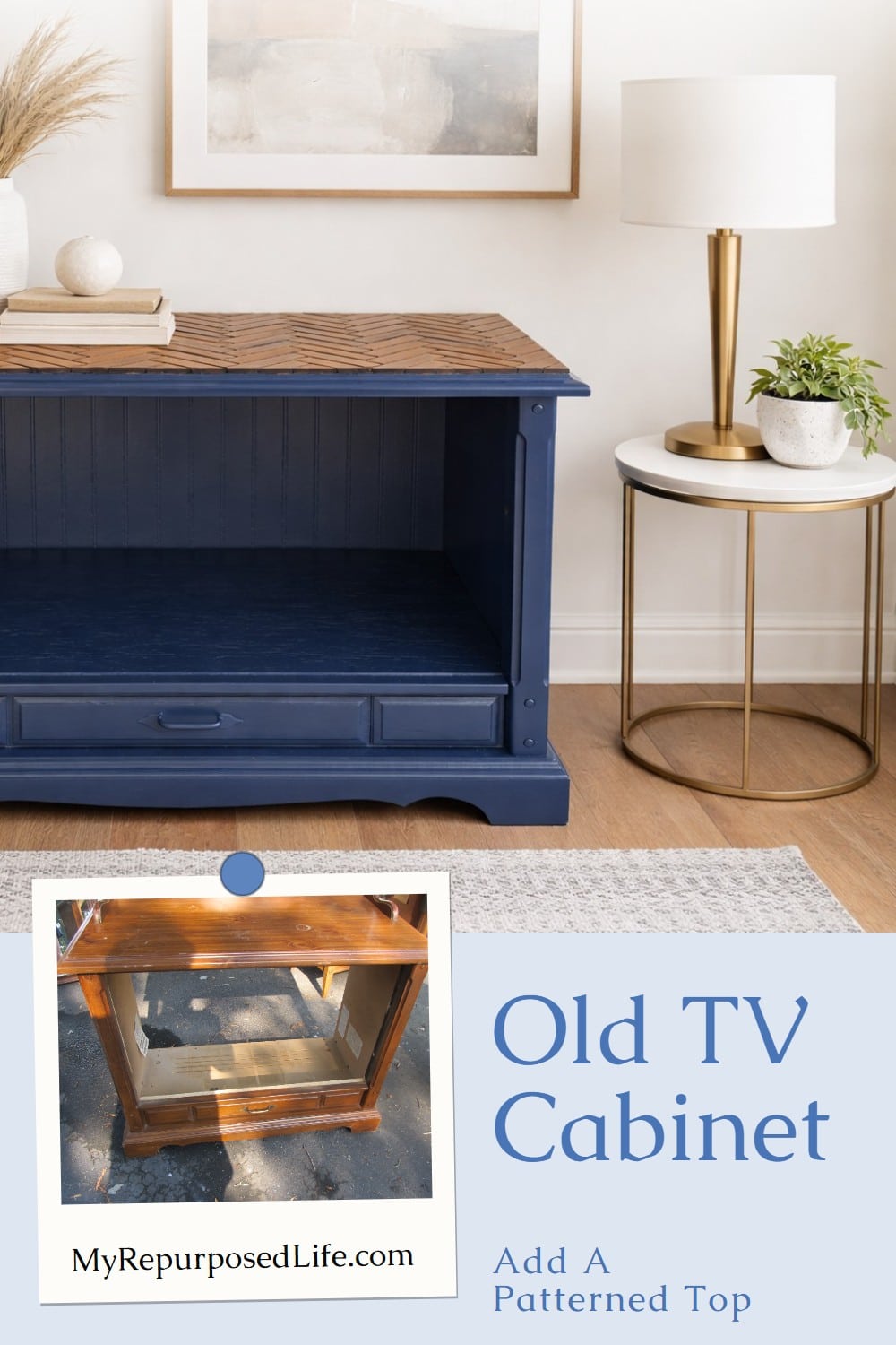 upcycle an old cabinet by giving it a new look