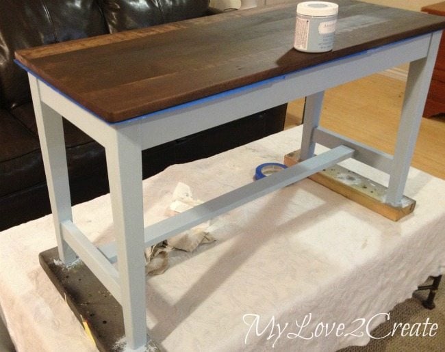 painting bench legs