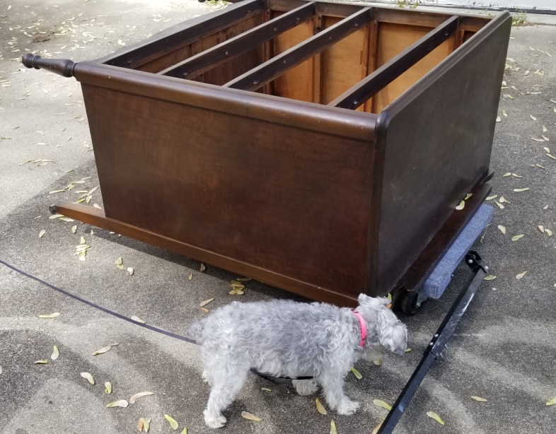 how to move a tall chest of drawers