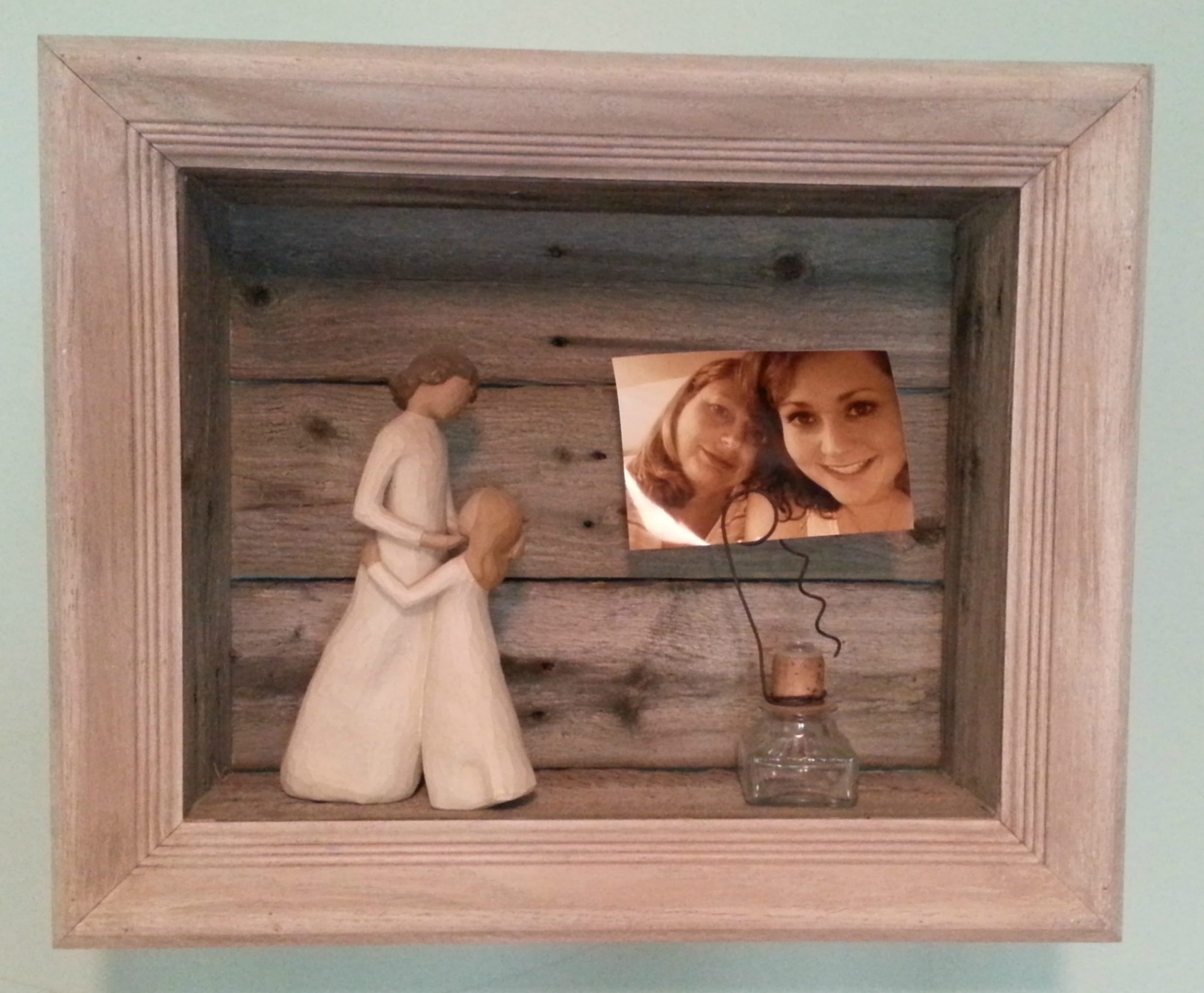 Simple Rustic Shadow Box - My Repurposed Life® Rescue Re-imagine Repeat