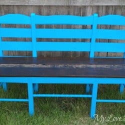 Old chairs made into New bench