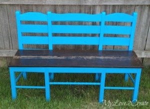 Old chairs made into New bench