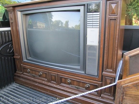 old console tv