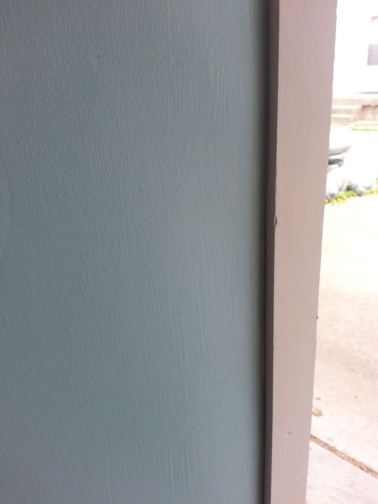 blue and white two-toned painted furniture