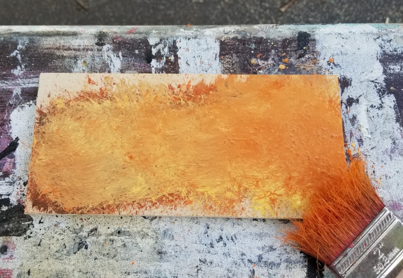 scrap wood paint pallette