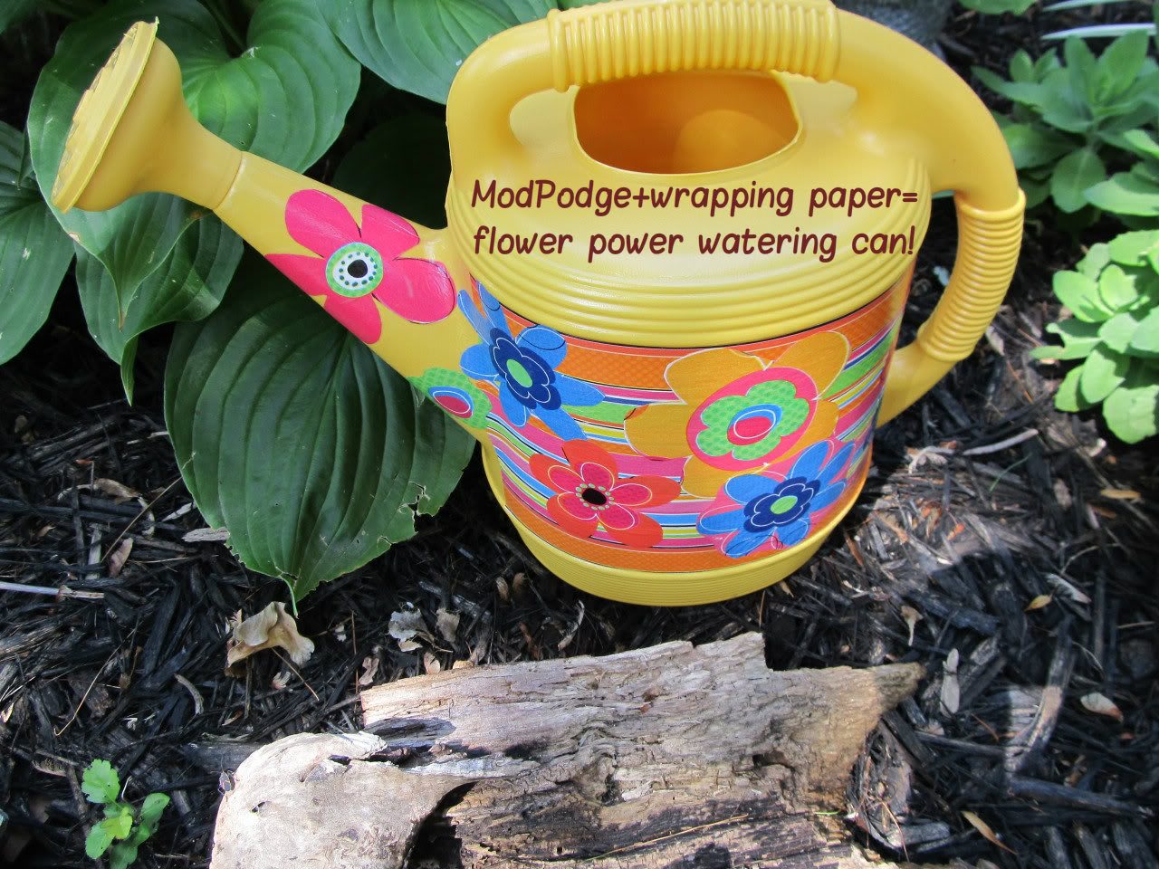 how to decoupage watering can My Repurposed Life®