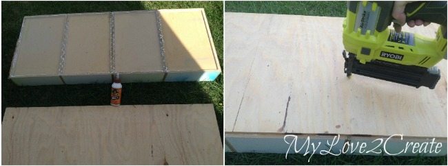 attaching plywood to bottom of drawers
