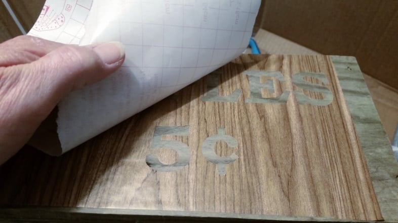 contact paper stencil
