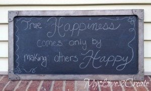 Industrial Rivet chalkboard Restoration Hardware Knock off