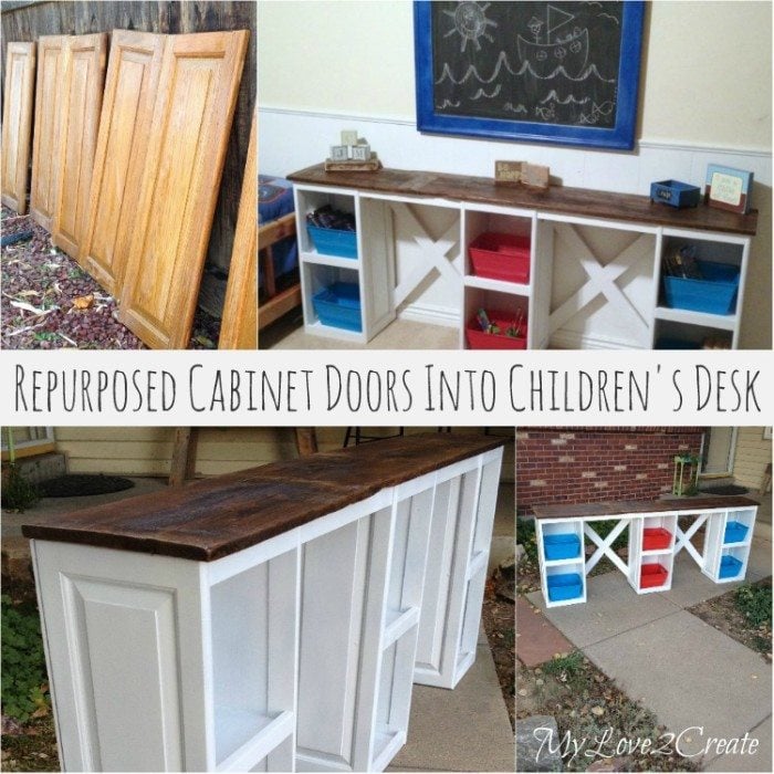 MyLove2Create-repurposed-cabinet-doors-into-childerns-desk