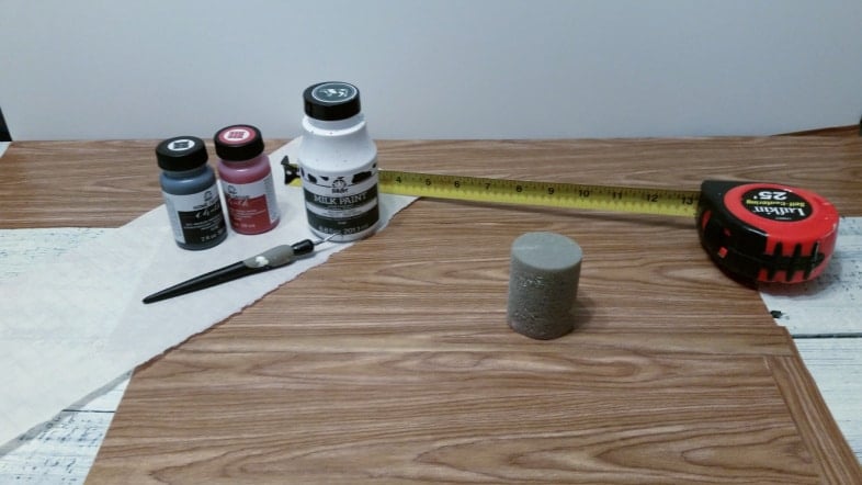 apply contact paper stencils to make Christmas trees for sale sign