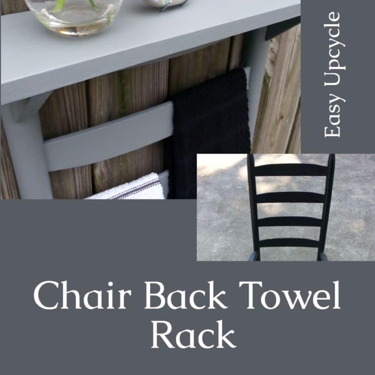 Chair Back Towel Rack Shelf