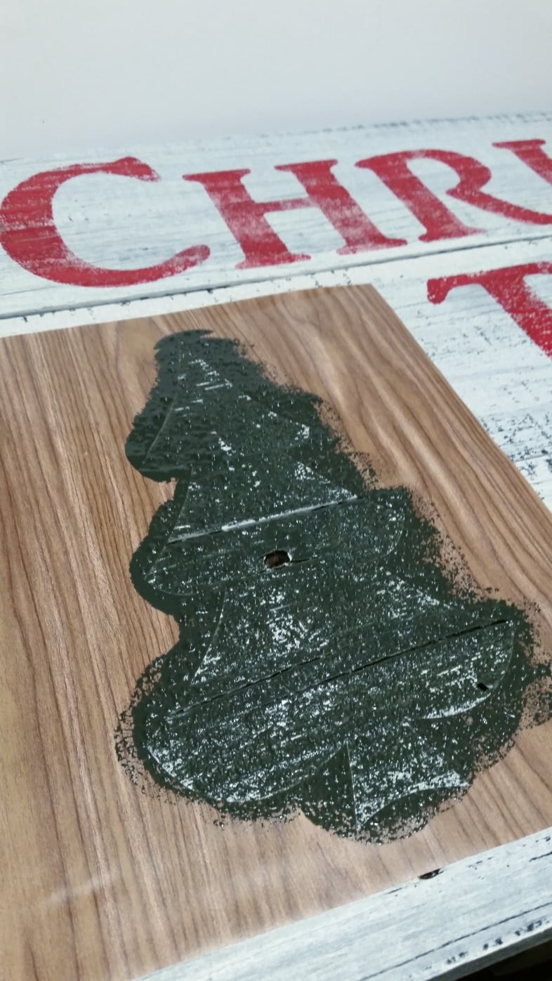 christmas tree stencil