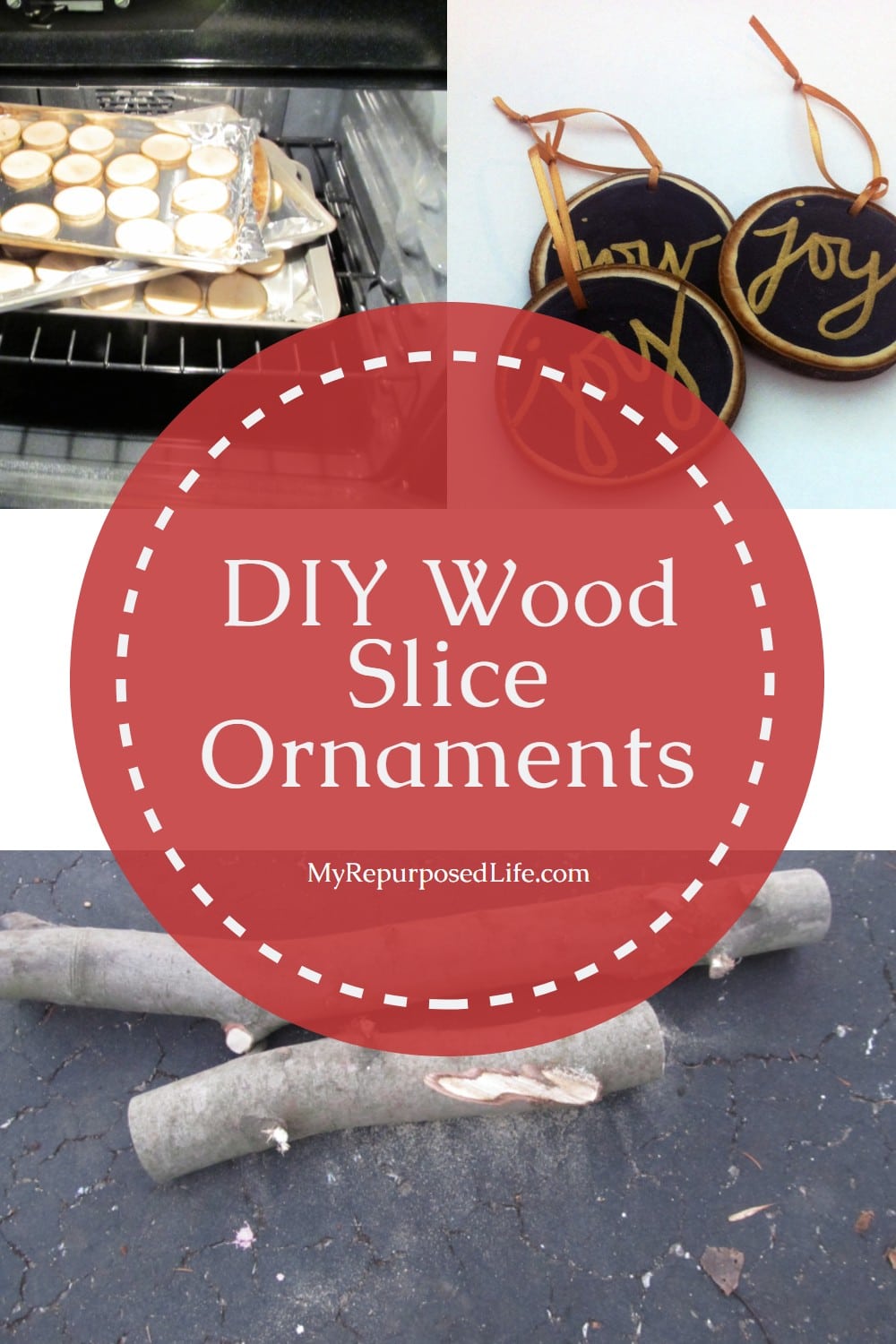 fun to make DIY wood slice ornaments