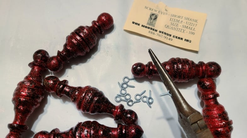 needle nose pliers to apply hooks